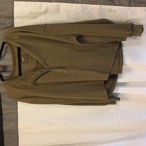 NWT aerie Henley sweatshirt
